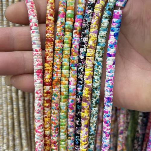 Turquesa sintético Abalorio, pulido, Bricolaje, más colores para la opción, 3x6mm, Vendido para aproximado 38 cm Sarta