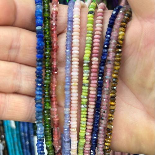 Abalorios de Gemas, Piedras preciosas, pulido, Bricolaje & diferentes materiales para la opción & facetas, 2x4mm, Vendido para aproximado 38 cm Sarta