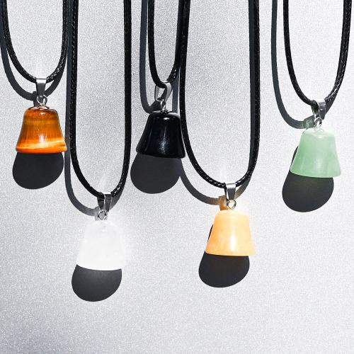 Gemstone Pendants Jewelry, Bell, polished, DIY & different materials for choice, 15x18mm, Sold By PC