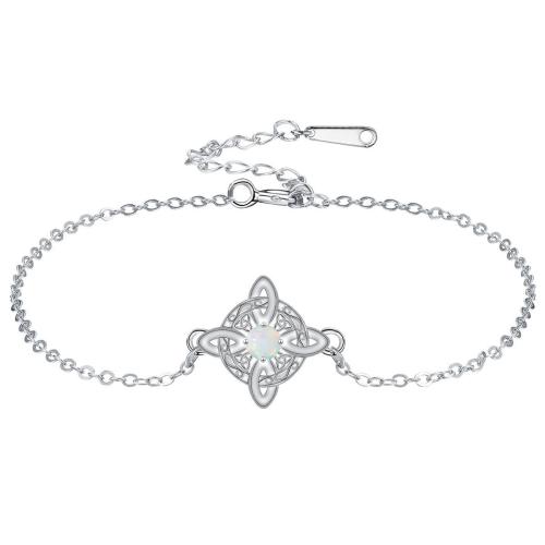 Cubic Zirconia Micro Pave Brass Bracelet, with stainless steel chain, silver color plated, adjustable & oval chain & micro pave cubic zirconia & for woman, 14.80x14.80mm, Sold Per Approx 17 cm Strand