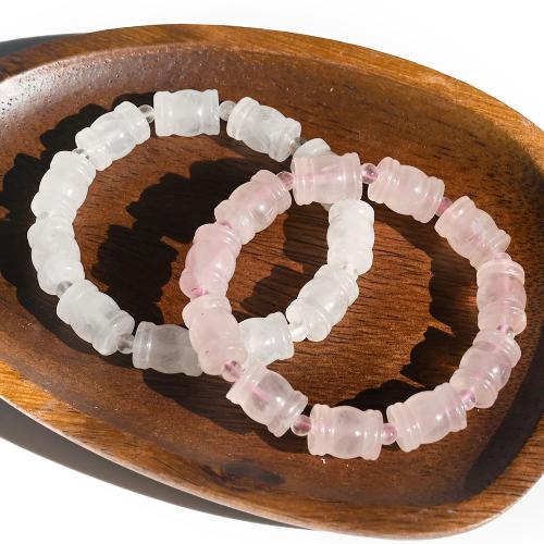 Cuarzo natural Pulsera, Joyería & para mujer, más colores para la opción, beads size 10x14mm, longitud:aproximado 6 Inch, Vendido por UD