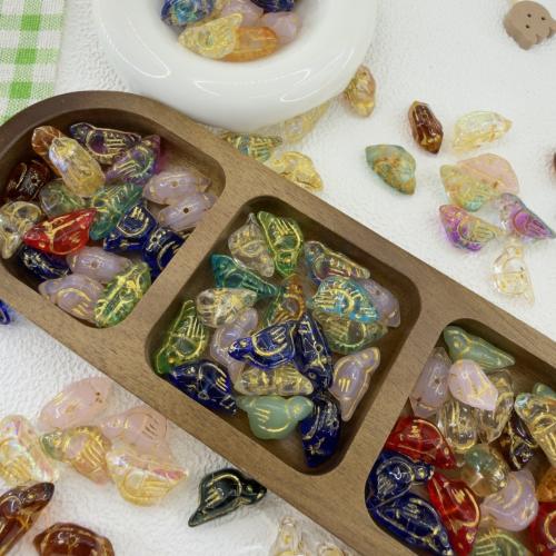 Animal Lampwork Beads, Bird, DIY, more colors for choice, 22x11mm, Hole:Approx 1mm, 100PCs/Bag, Sold By Bag