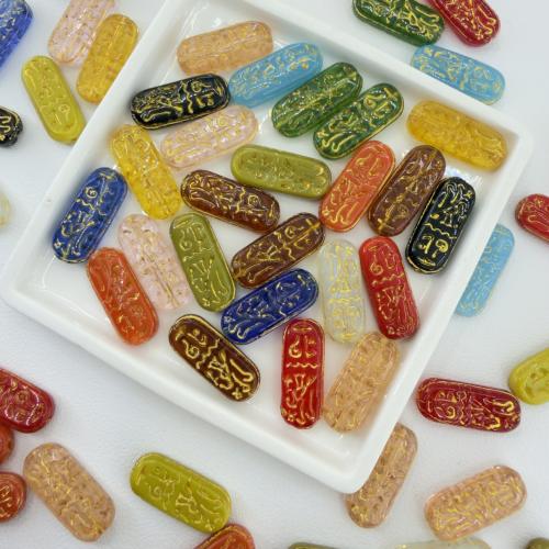 Lampwork Beads, DIY, more colors for choice, 25x10x5mm, Hole:Approx 1mm, 100PCs/Bag, Sold By Bag