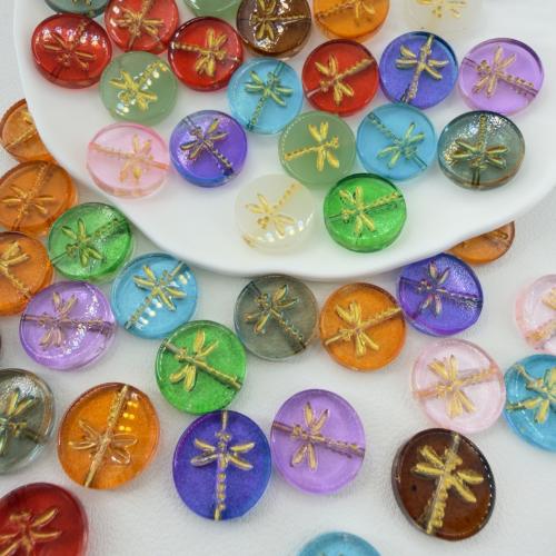 Animal Lampwork Beads, Flat Round, DIY, more colors for choice, 17x4.80mm, Hole:Approx 1mm, 100PCs/Bag, Sold By Bag