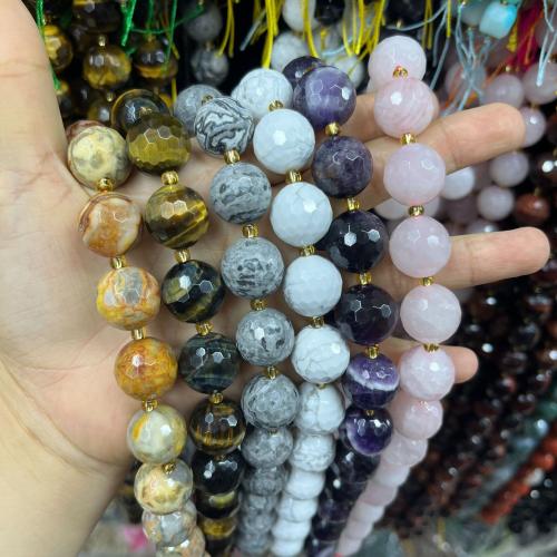 Gemstone Jewelry Beads, DIY & different materials for choice & faceted, 16mm, Approx 21PCs/Strand, Sold By Strand
