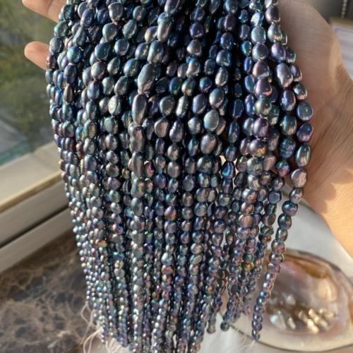 Keshi Cultured Freshwater Pearl Beads, Nuggets, DIY, malachite green, beads size 7-8mm, Sold Per Approx 36 cm Strand