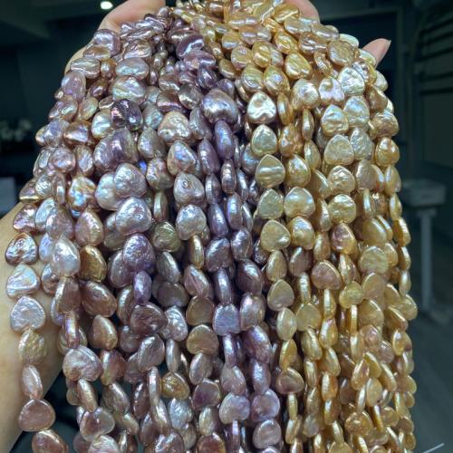 Natural Freshwater Pearl Loose Beads, Heart, DIY, more colors for choice, beads size 12-13mm, Sold Per Approx 38-39 cm Strand