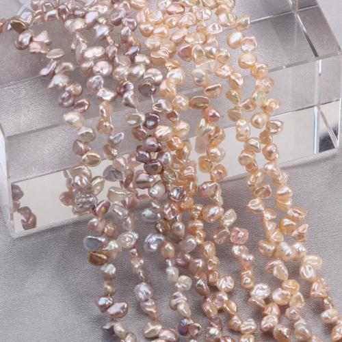 Wiedergeborene kultivierte Süßwasserperlen, Natürliche kultivierte Süßwasserperlen, DIY, keine, beads size 5-6mm, Länge:ca. 38-39 cm, verkauft von PC