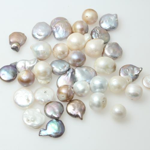 Cultured Baroque Freshwater Pearl Beads, random style & DIY & mixed, beads size 10-12mm, Hole:Approx 0.8-1mm, Sold By Bag