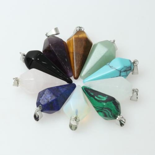 Bijoux Pendentifs en pierres gemmes, pierre gemme, Motif géométrique, poli, DIY & différents matériaux pour le choix, 13x30mm, Vendu par PC