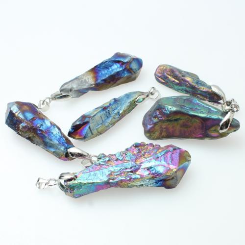 Ювелирные подвески из драгоценных камней, Природный камень, Геометрический узор, случайным образом отправлено & DIY, pendant size 10x30-12x50mm, продается PC