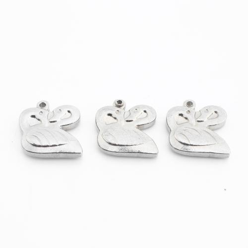 Stainless Steel Animal Pendants, 304 Stainless Steel, DIY, 15x16x3mm, Sold By PC