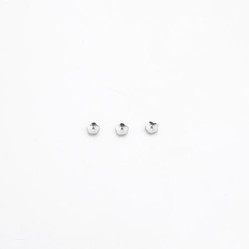 Stainless Steel Bead Cap, 304 Stainless Steel, DIY, 4x4x1mm, Sold By PC