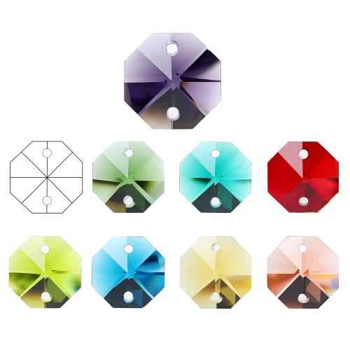 Pendentifs cristal, Motif géométrique, DIY & styles différents pour le choix, plus de couleurs à choisir, 14mm, 200PC/sac, Vendu par sac