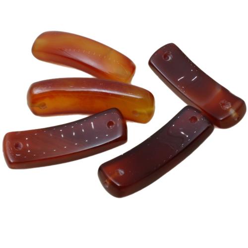 Gemstone Connector, Natural Stone, random style & DIY, 36x10mm, Sold By PC