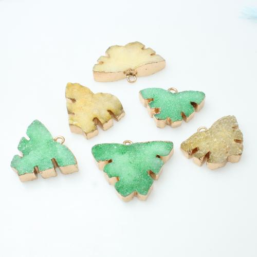 Gemstone Pendants Jewelry, Butterfly, gold color plated, random style & DIY, more colors for choice, Sold By PC
