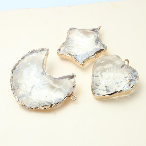 Gemstone Pendants Jewelry, Opal, gold color plated, DIY & different styles for choice, Sold By PC