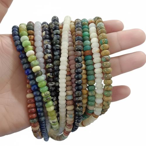 Gemstone Jewelry Beads, DIY, more colors for choice, 4x6mm, Sold Per Approx 38 cm Strand