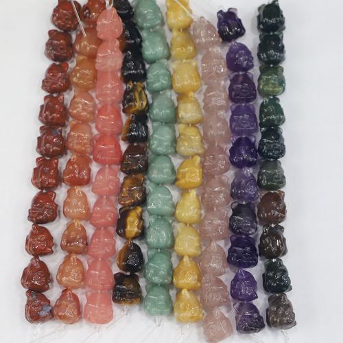 Perles bijoux en pierres gemmes, pierre gemme, lion, poli, DIY & différents matériaux pour le choix, 13x13mm, Trou:Environ 1.2-1mm, Environ 10PC/brin, Vendu par brin