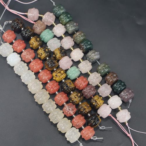 Abalorios de Gemas, Piedras preciosas, pulido, Bricolaje & diferentes materiales para la opción, 14x14mm, agujero:aproximado 1.2-1mm, aproximado 10PCs/Sarta, Vendido por Sarta