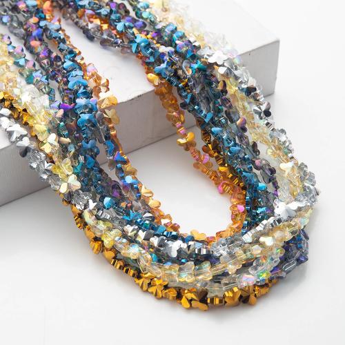 Crystal Beads, Butterfly, plated, DIY, more colors for choice, 10x8x5mm, Sold Per Approx 38 cm Strand