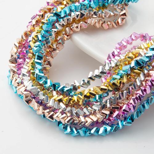 Crystal Beads, Triangle, DIY, more colors for choice, 4x4x3mm, Sold Per Approx 38 cm Strand