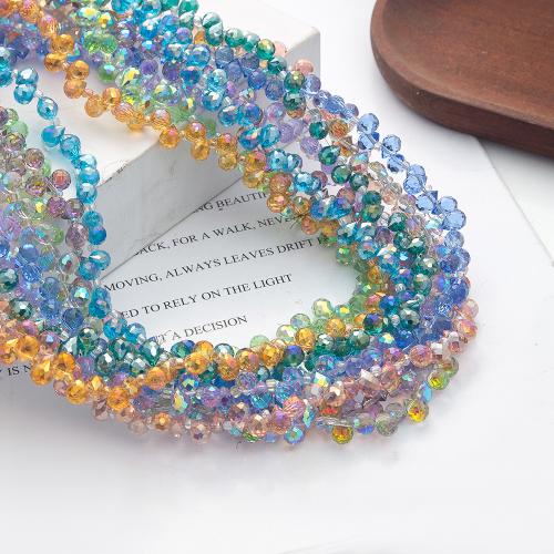 Teardrop Crystal Beads, DIY & faceted, more colors for choice, 8x6mm, Sold Per Approx 38 cm Strand