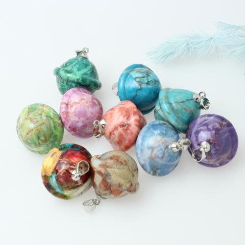 Natural Imperial Jasper Pendants, Impression Jasper, DIY, more colors for choice, 20x22mm, Sold By PC