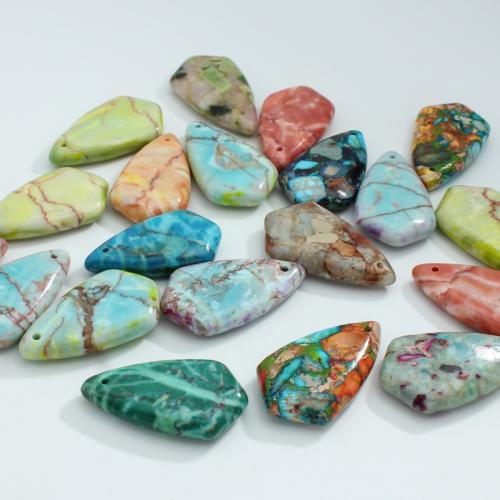 Pendentifs jaspe impérial, Jaspe d'impression, larme, DIY, plus de couleurs à choisir, 18x32x7mm, Vendu par PC