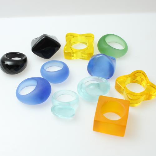 Lampwork Finger Ring, Unisex & different styles for choice, US Ring Size:5.5-8, Sold By PC