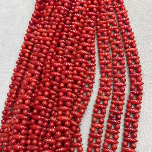 Sea Bamboo Coral Beads, DIY, red, 12mm, Approx 39PCs/Strand, Sold By Strand