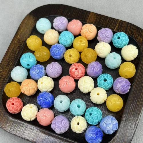 Abalorios de Nácar Colorido Natural, Shell Polvos, Lotus, Bricolaje, más colores para la opción, 11mm, 40PCs/Bolsa, Vendido por Bolsa
