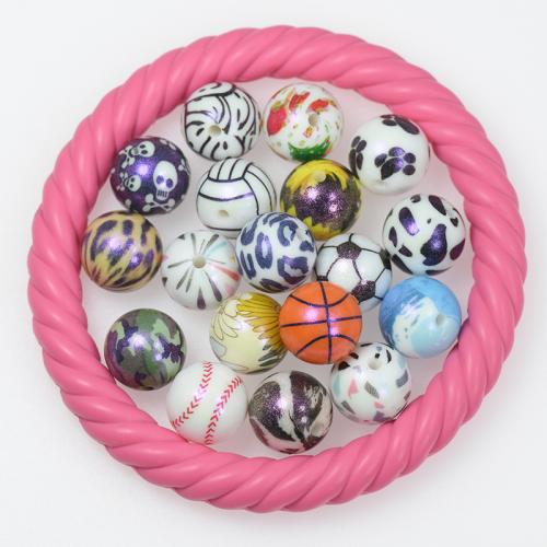 Silicone Beads, FDA Silicone, Round, DIY, more colors for choice, 15x15mm, Sold By PC