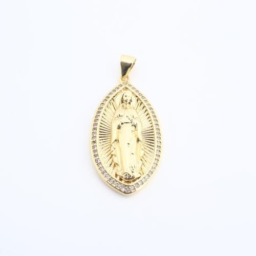 Rhinestone Brass Pendants, gold color plated, DIY & with rhinestone, 37x17x5mm, Sold By PC