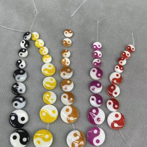 Natural Colored Shell Beads, Freshwater Shell, DIY & different size for choice, more colors for choice, 15PCs/Bag, Sold By Bag