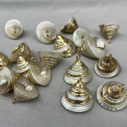 Natürliche Seemuschel Anhänger, Muschel, Strandschnecke, DIY, keine, pendant size 18-25mm, 10PCs/Tasche, verkauft von Tasche