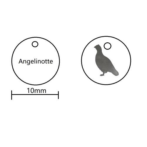 Ювелирные подвески из нержавеющей стали, Нержавеющая сталь 304, Плоская круглая форма, DIY, 10x1mm, продается PC