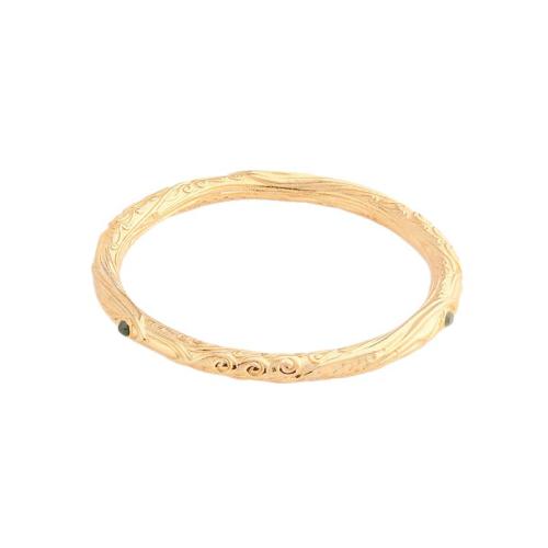 Tibetan Style Bangle, sang gold plated, Unisex & different size for choice & with rhinestone, Sold By PC