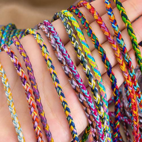 cordon en polyester , Fibre de polyester, DIY, plus de couleurs à choisir, 4m/bobine, Vendu par bobine