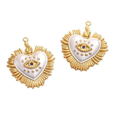 Stainless Steel Pendants, 304 Stainless Steel, gold color plated, DIY & different styles for choice & enamel, 10PCs/Bag, Sold By Bag