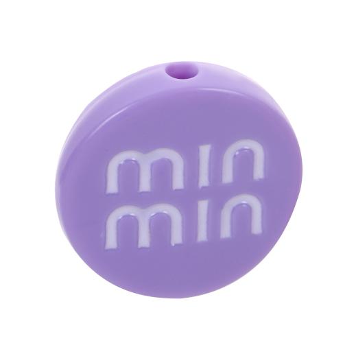 Acryl Schmuck Perlen, flache Runde, DIY & mit Brief Muster & Emaille, keine, 22mm, verkauft von PC