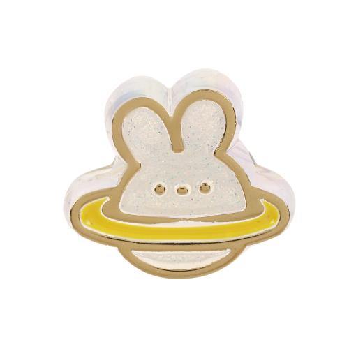 Acrylic Jewelry Beads, Rabbit, UV plating, DIY & enamel, more colors for choice, 23x26mm, Sold By PC