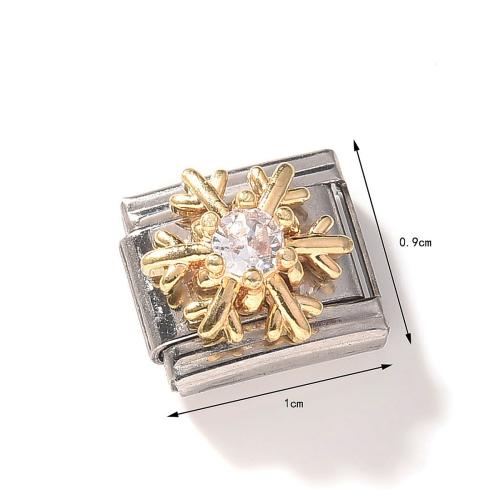 Stainless Steel Bracelet Finding, 304 Stainless Steel, plated, DIY & different styles for choice & micro pave cubic zirconia, 5PCs/Bag, Sold By Bag