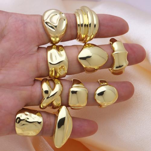 Brass Finger Ring, 18K gold plated, different styles for choice & for woman, more colors for choice, Sold By PC