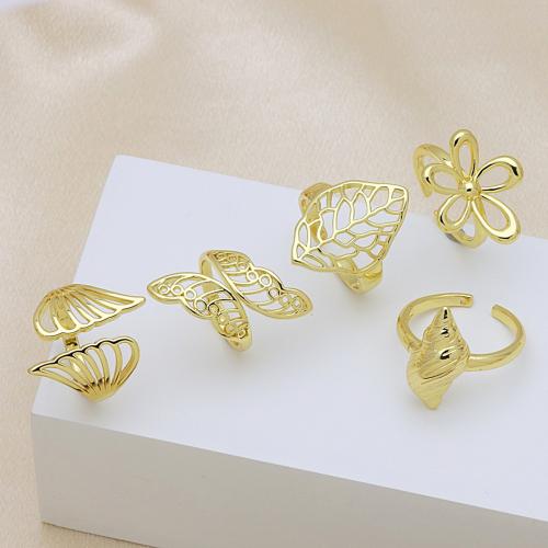 Brass Finger Ring, 18K gold plated, different styles for choice & for woman, more colors for choice, Sold By PC