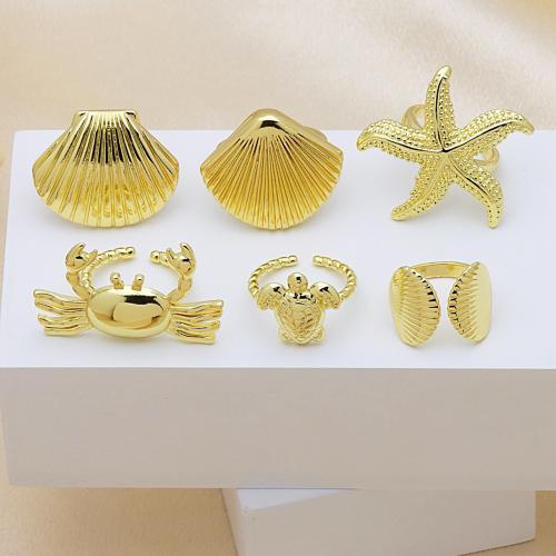 Brass Finger Ring, 18K gold plated, different styles for choice & for woman, more colors for choice, Sold By PC