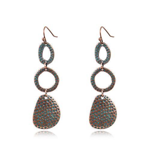 Tibetan Style Drop Earring, with Iron, plated, Bohemian style & different styles for choice & for woman, Sold By Pair