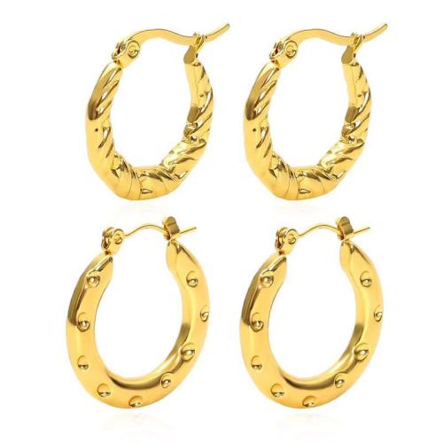 304 Stainless Steel Lever Back Earring, gold color plated, different styles for choice & for woman, Sold By Pair