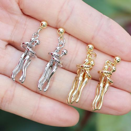 Brass Drop Earring, plated, for woman, more colors for choice, Sold By Pair