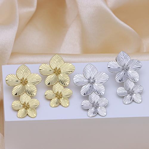 Brass Drop Earring, plated, different styles for choice & for woman, more colors for choice, Sold By Pair